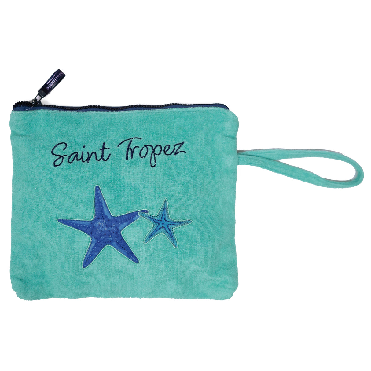 Borsa Mare o Trousse in Spugna di Cotone Ricamata - Etoile