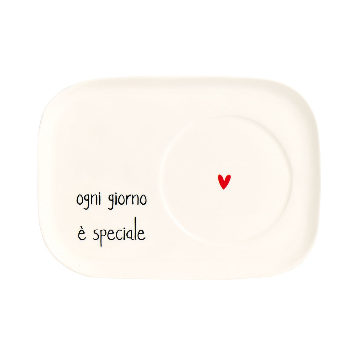 Piatto Porta Tazza in Grès - Ogni Giorno è Speciale