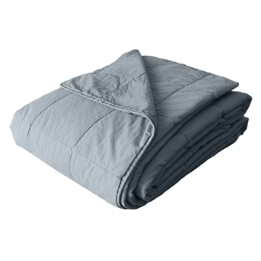 Trapuntino Leggero in Percalle di Cotone StoneWashed - Husky