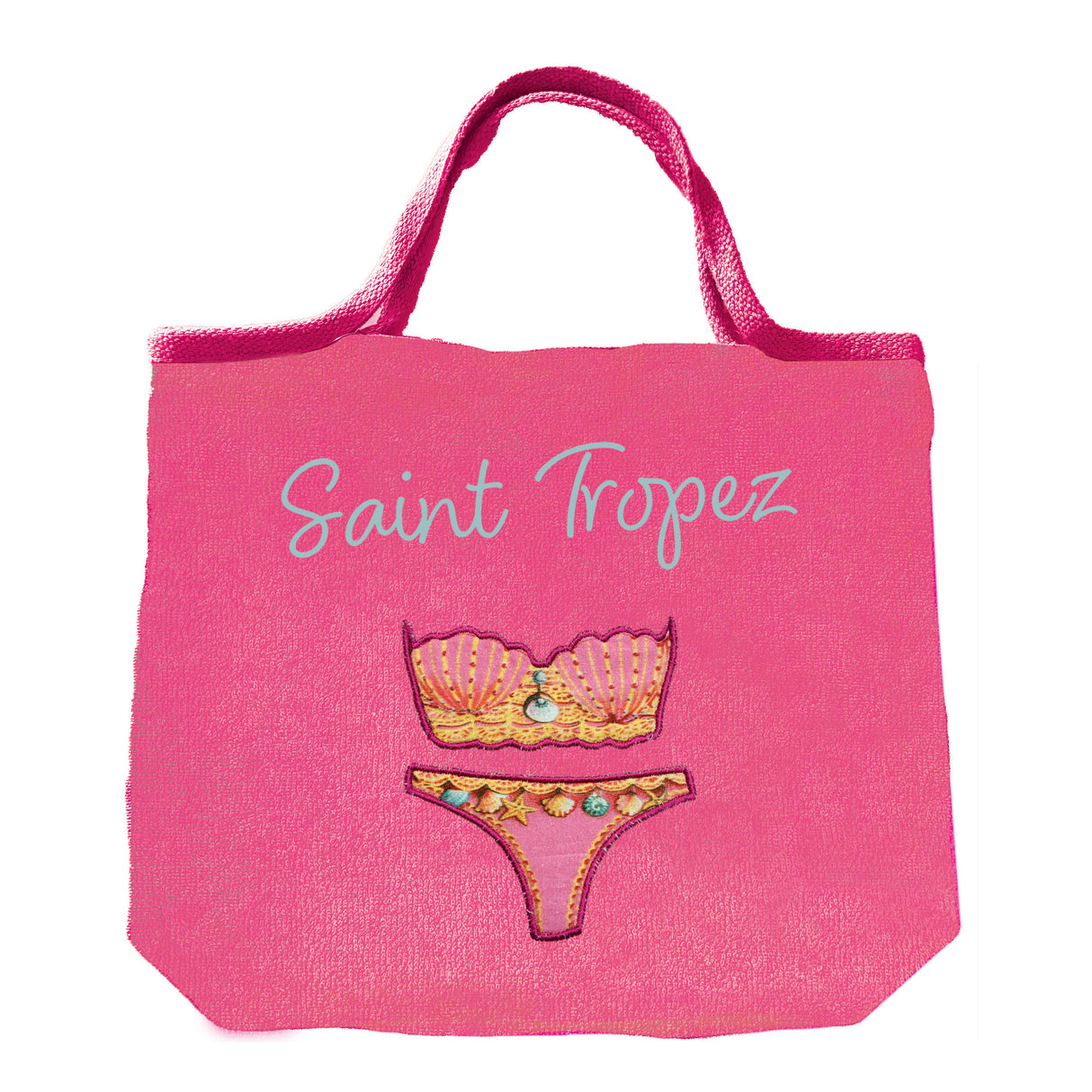 Borsa Mare o Trousse in Spugna di Cotone Ricamata - Ladie