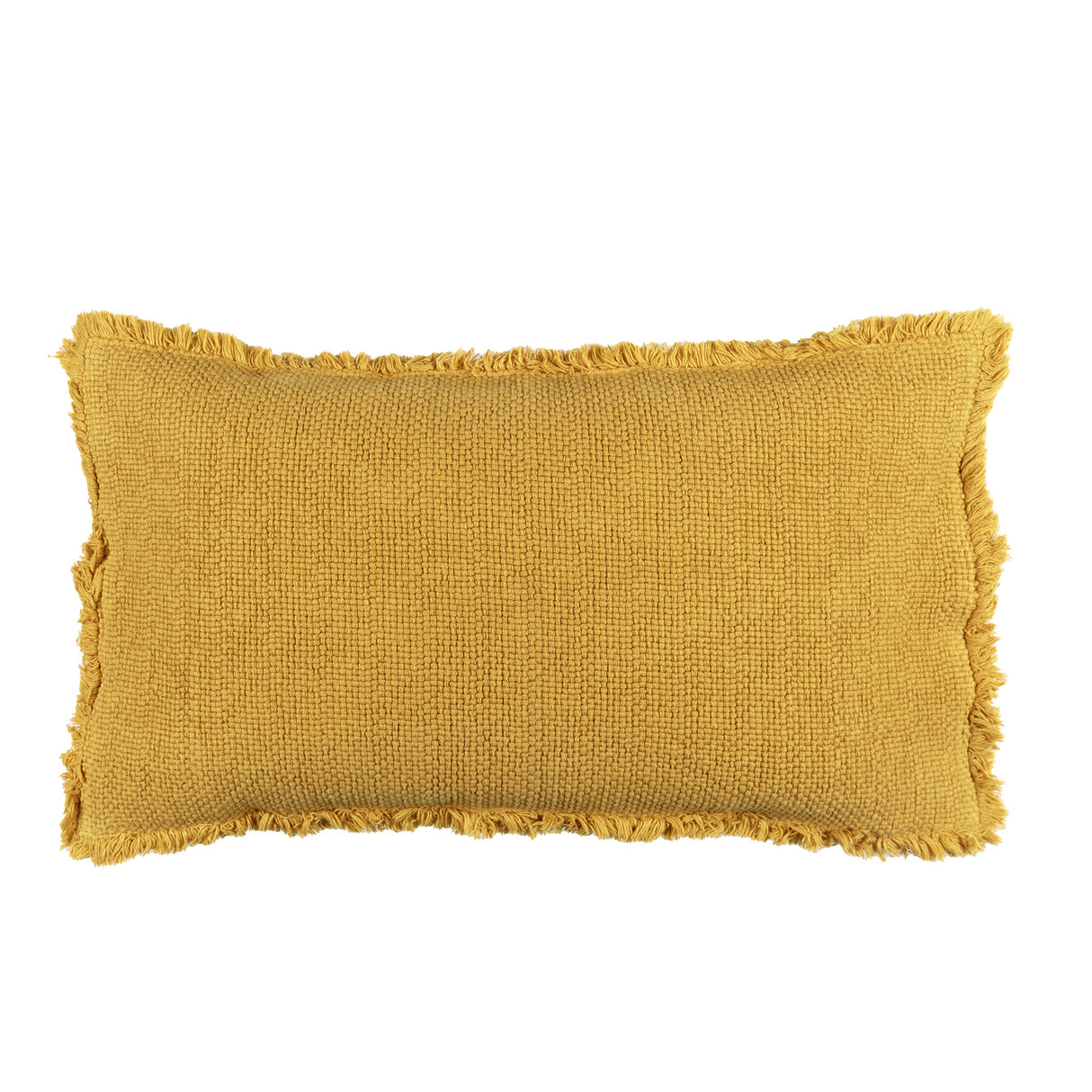 Cuscino in Cotone Stonewashed Jacquard Tinta Unita - Canestri