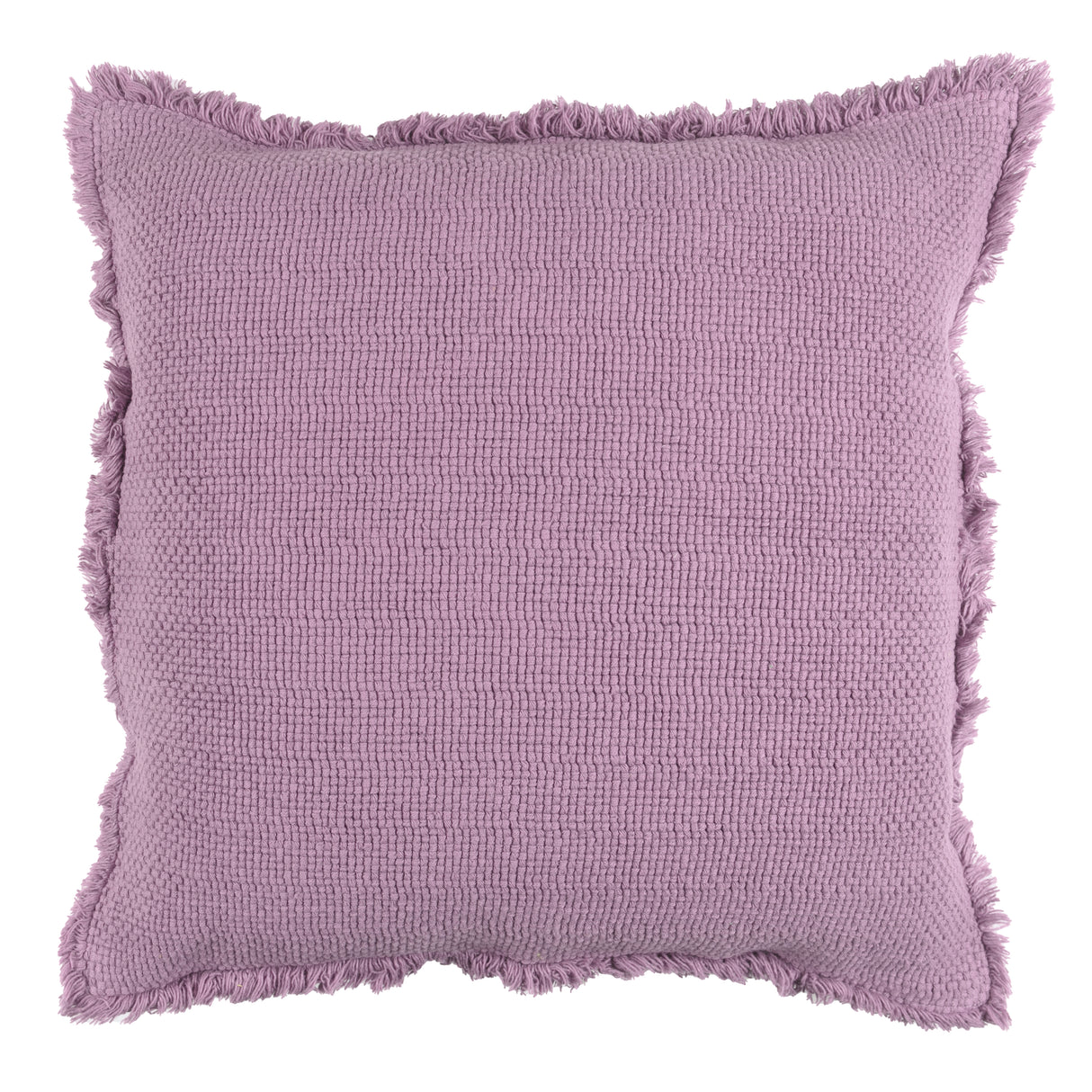 Cuscino in Cotone Stonewashed Jacquard Tinta Unita - Canestri