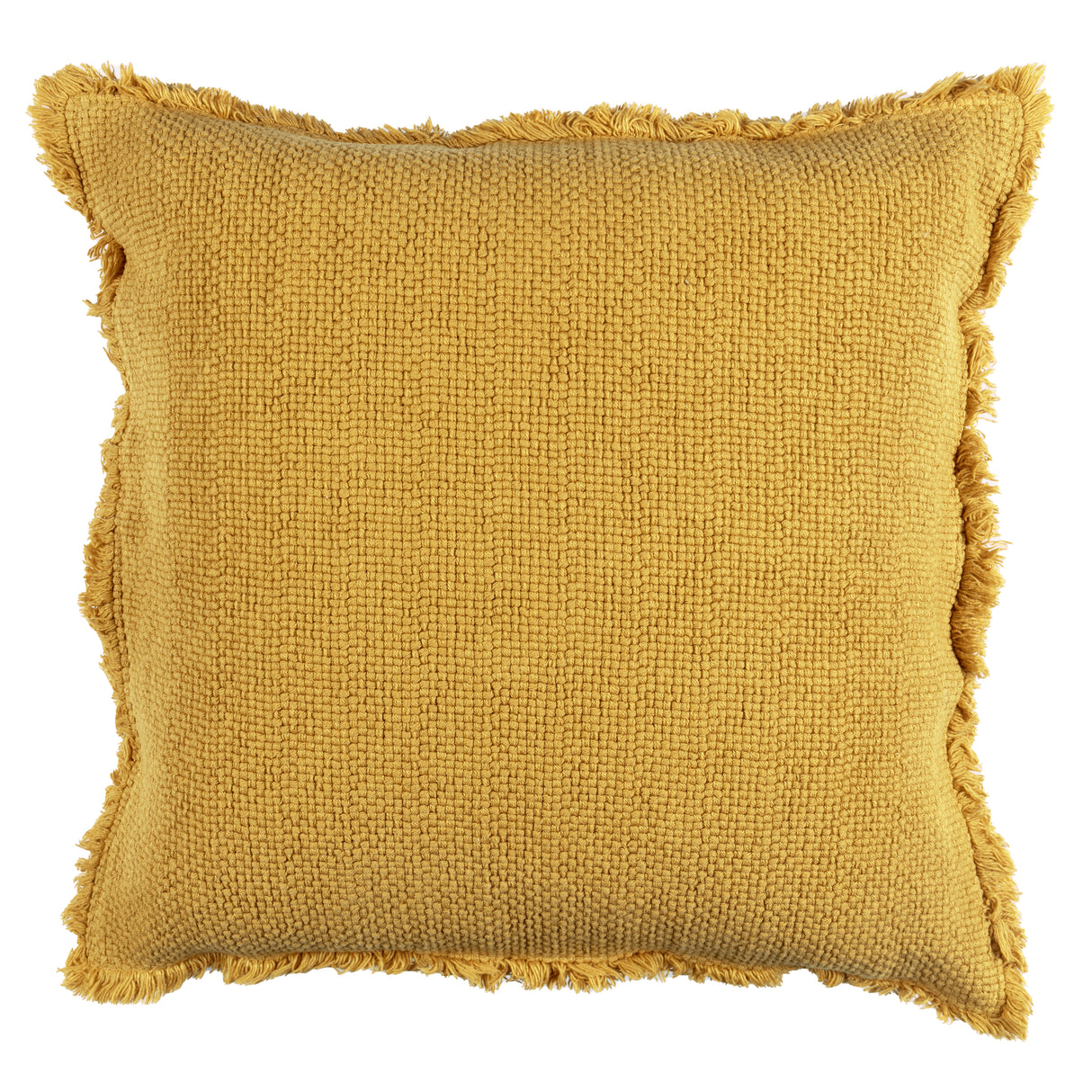 Cuscino in Cotone Stonewashed Jacquard Tinta Unita - Canestri