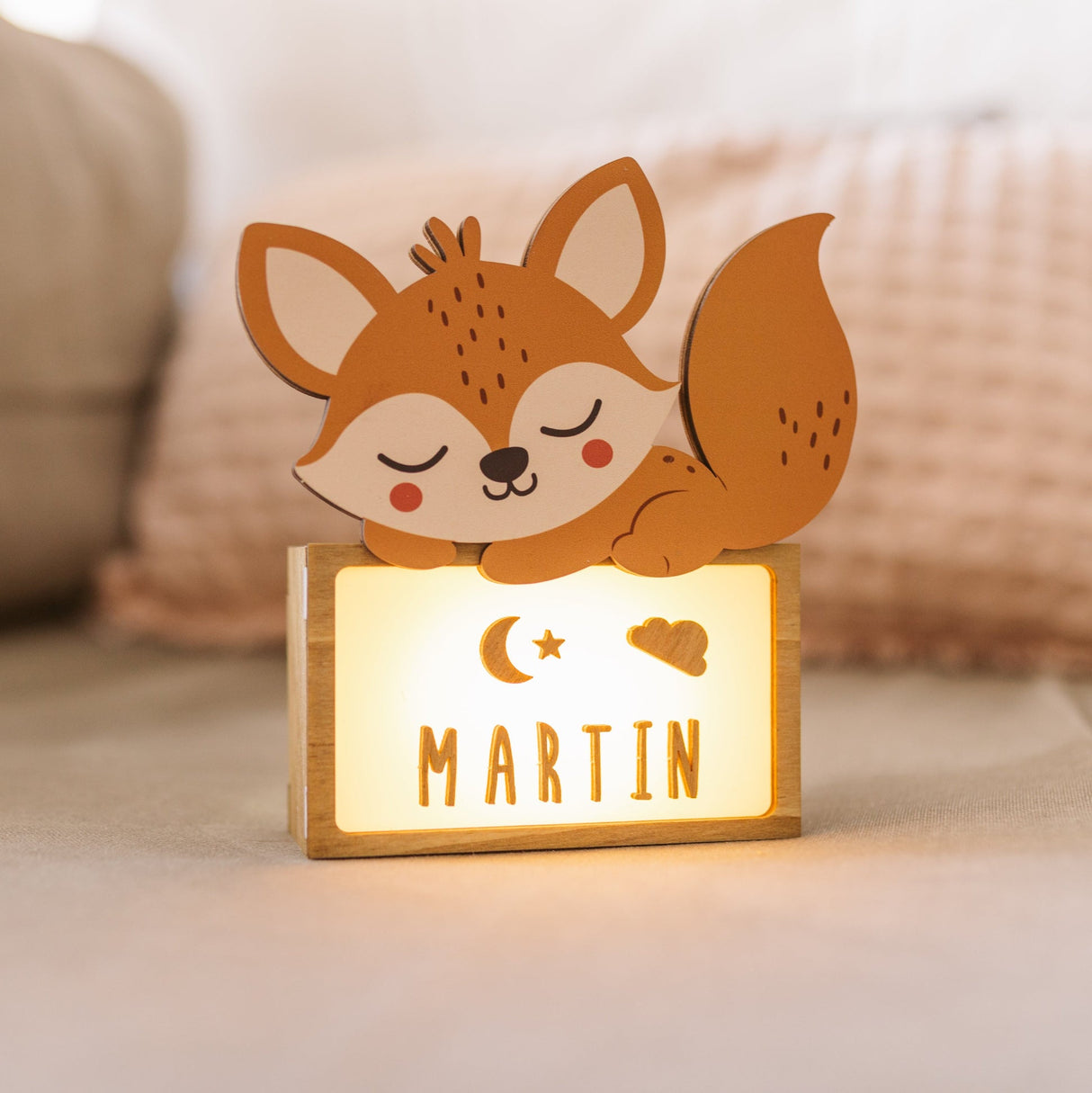 Lampada da Tavolo Personalizzabile - Volpe