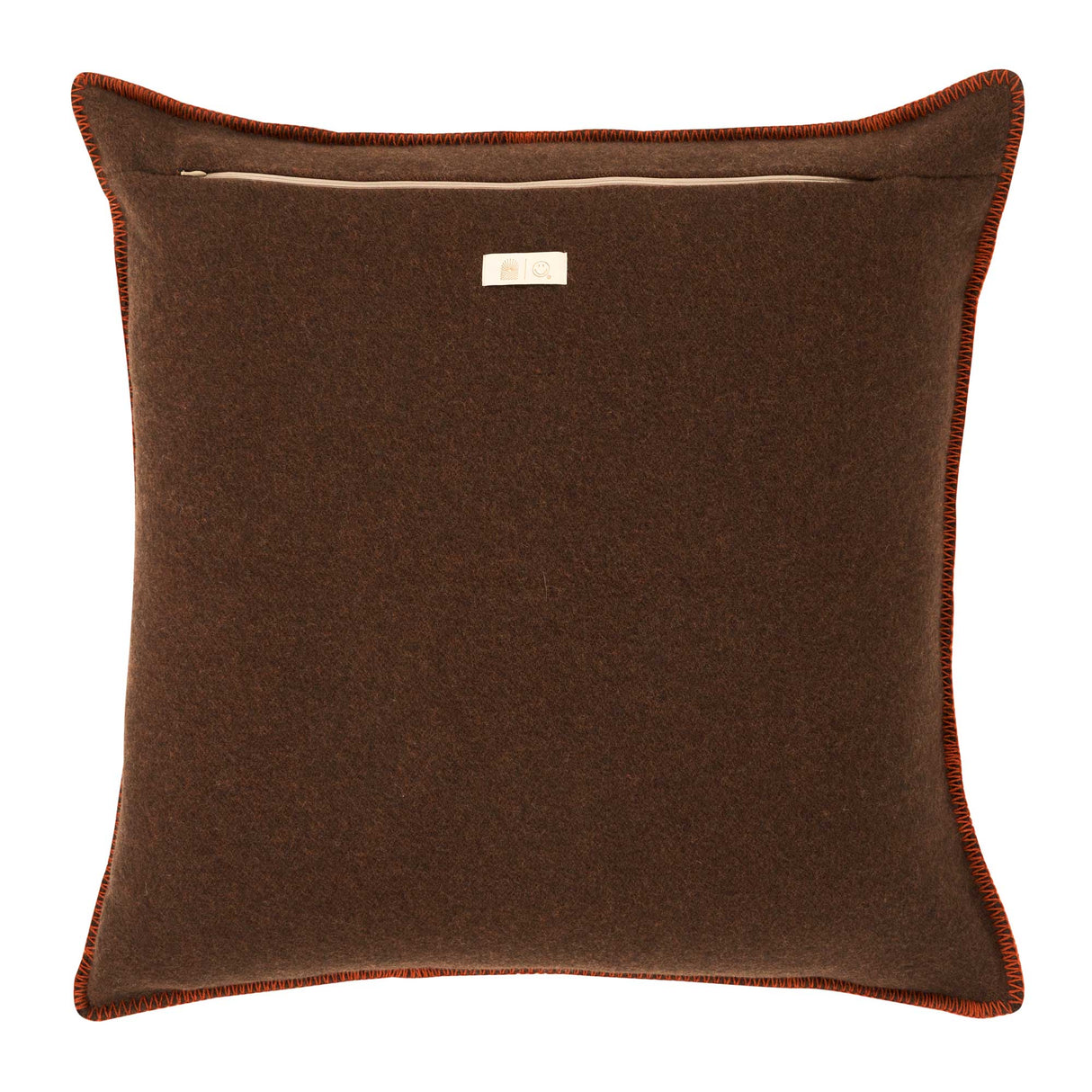 Copricuscino in Lana con Lavorazione Jacquard - Face