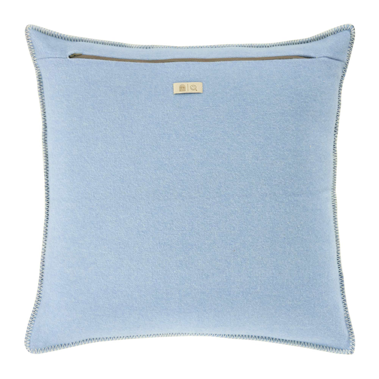 Copricuscino in Lana con Lavorazione Jacquard - Face