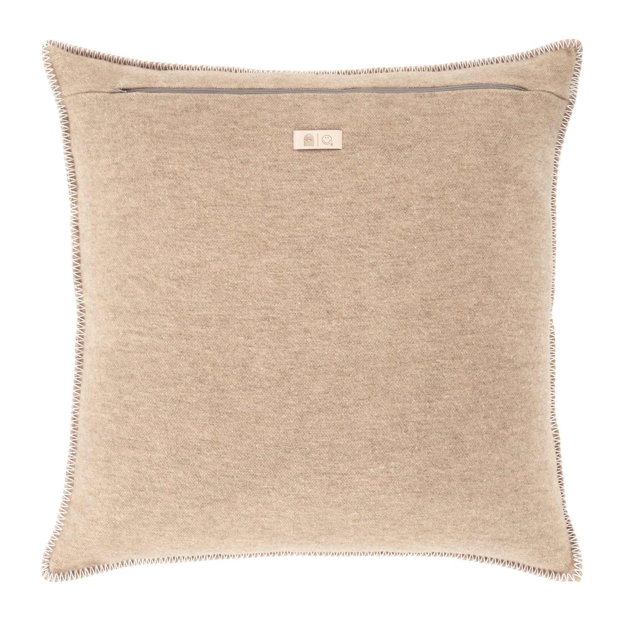 Copricuscino in Lana con Lavorazione Jacquard - Pattern