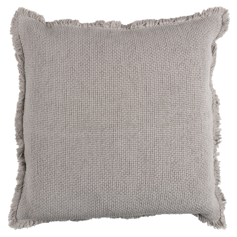 Cuscino in Cotone Stonewashed Jacquard Tinta Unita - Canestri