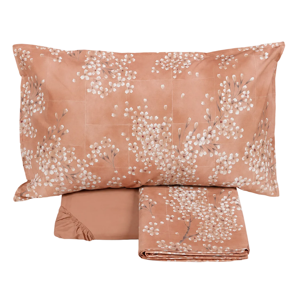 Completo Lenzuola in Percalle di Cotone - Kimono