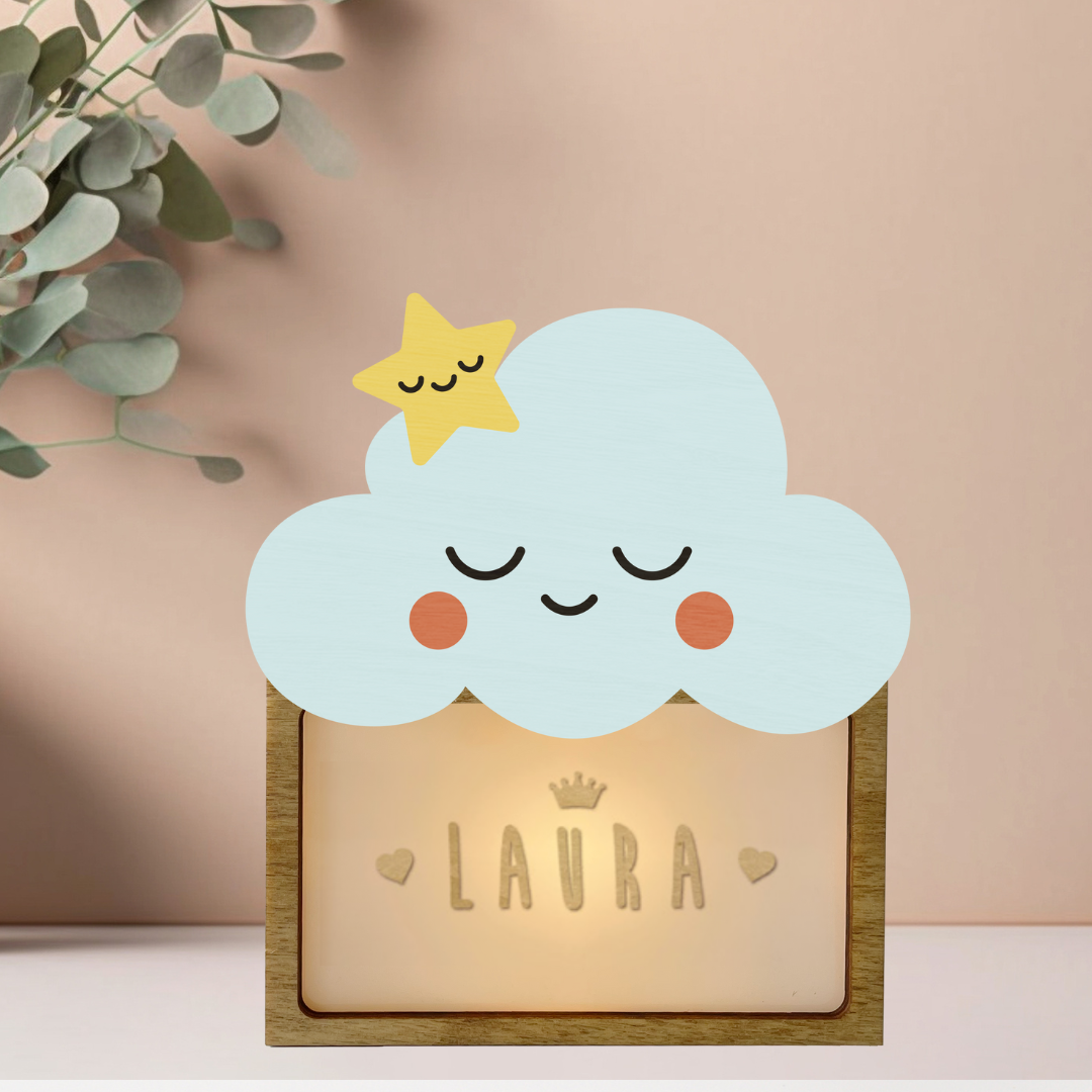 Lampada da Tavolo Personalizzabile - Nuvola