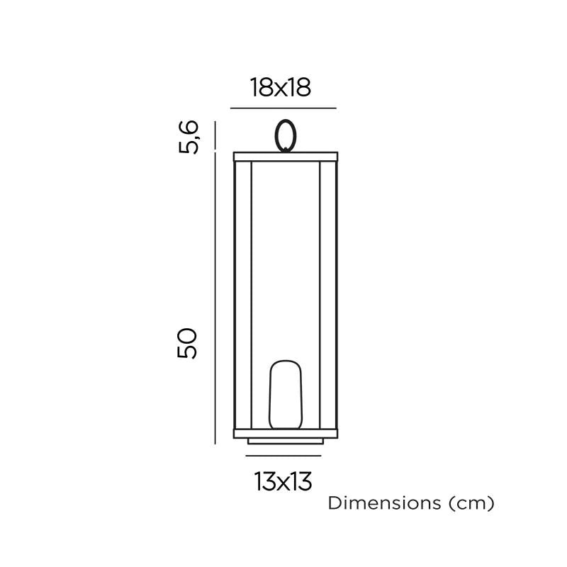 Lampada a Led con Batteria Ricaricabile a Lanterna per Interni/Esterni - Siroco