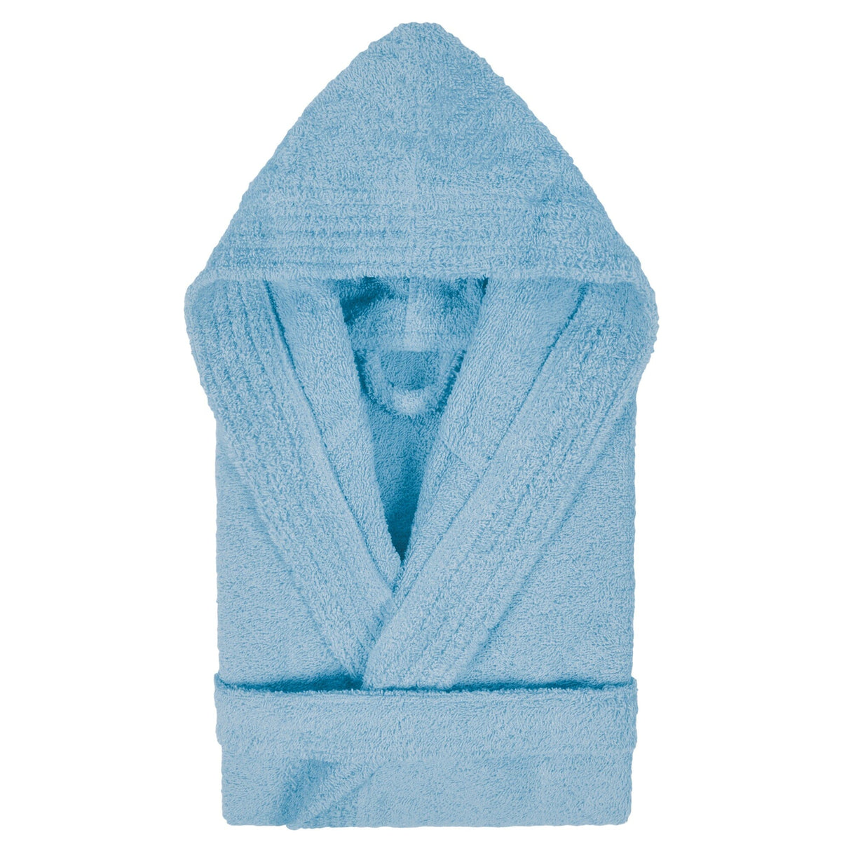 Accappatoio con Cappuccio da Bambino in Spugna di Cotone - Pure Accappatoio Bimbo Lasa Home 3/4 Anni Azzurro
