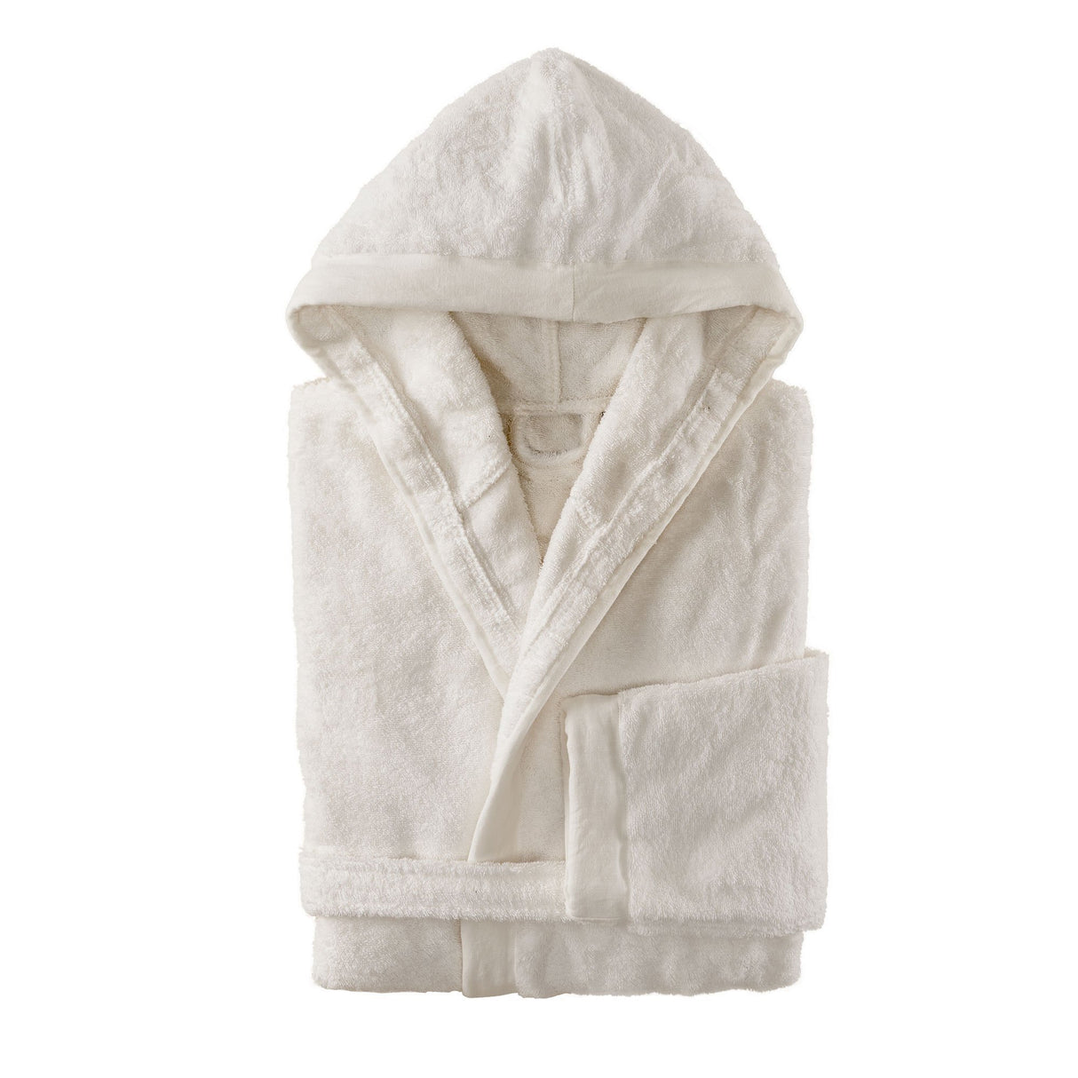 Accappatoio in Spugna con Balza in Lino StoneWashed - Loira Accappatoio Lisola Avorio Small