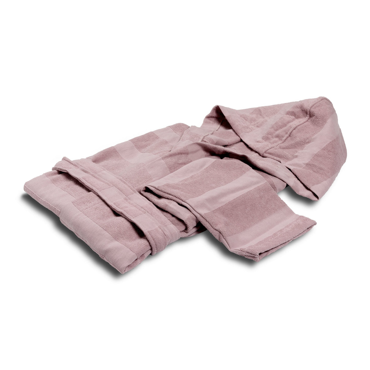 Accappatoio in Spugna DI COTONE con Cappuccio - Aria Accappatoio Dea M Rosa Cipria
