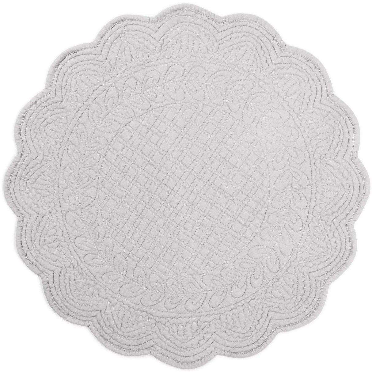 Americano Boutis Rotondo in Puro Cotone - Cesar Americano Marinette Saint-Tropez Grigio