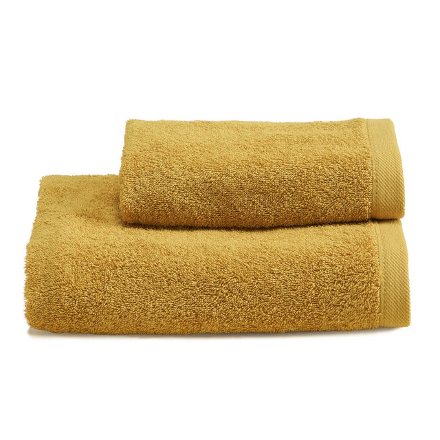 Asciugamani in Spugna di Cotone Tinta Unita - Perla Coppia di spugna Lisola Bronzo (Bronzo)