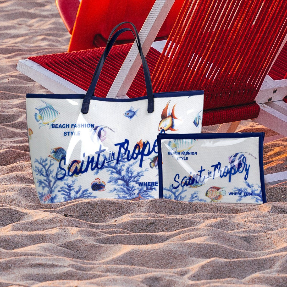 Borsa Mare e Trousse Fantasia Marina - Haiti Borsa Mare Marinette Saint-Tropez