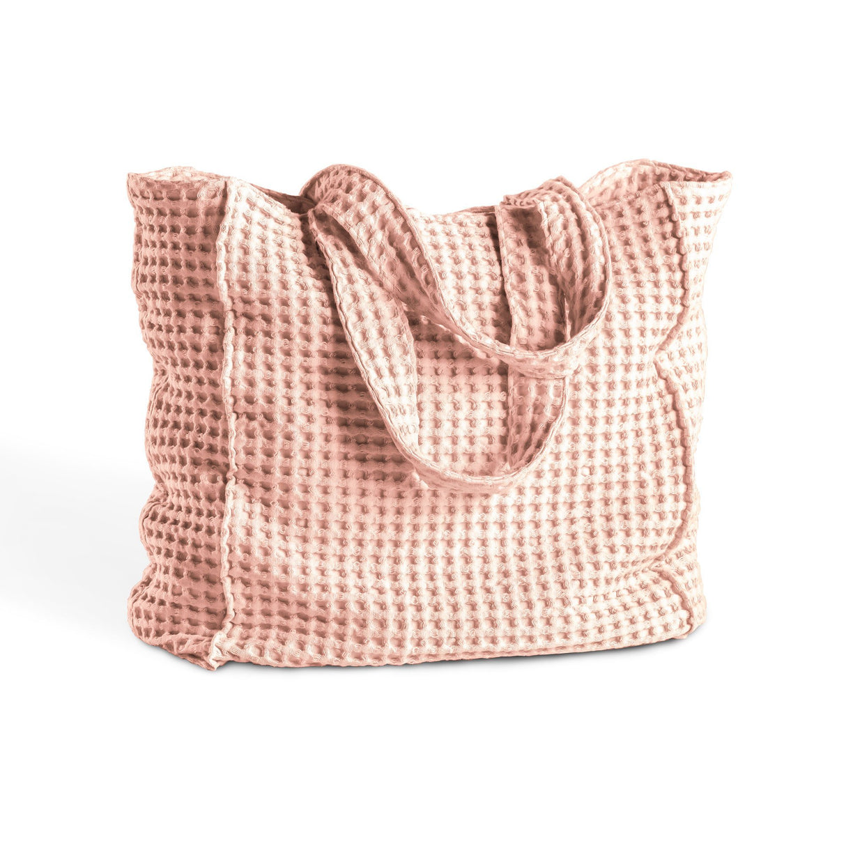Borsa Mare in Puro Cotone a Nido d'Ape Tinto in Capo - ONDA Borsa Mare Biancoperla Conchiglia