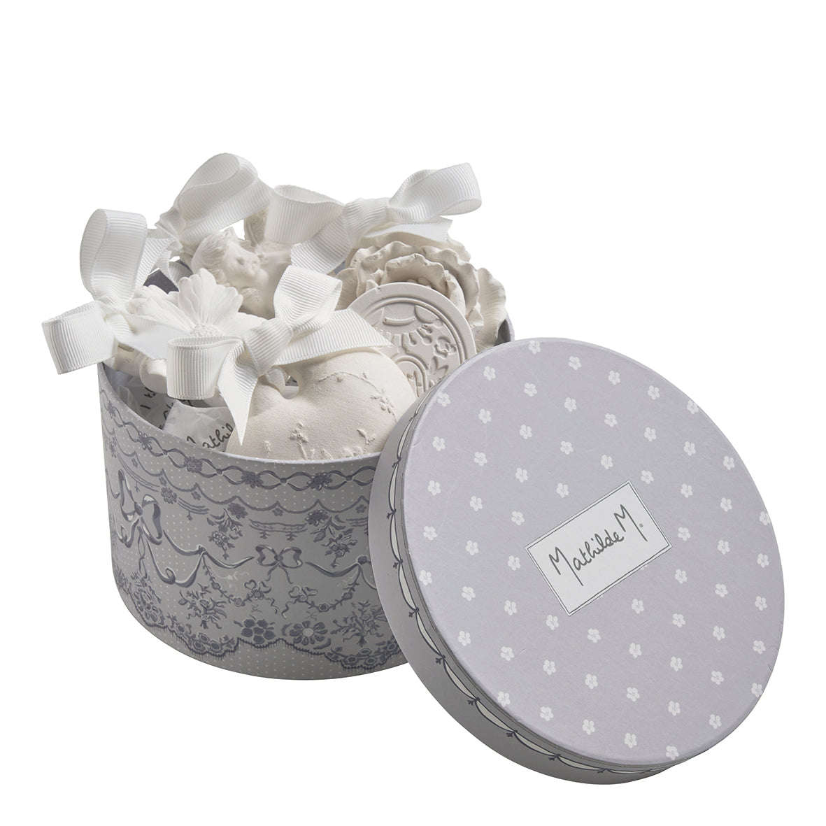 Cofanetto 5 gessi Profumati Fragranza Fleur de Coton - Les Objets Parfumés Cofanetto Regalo Mathilde M.