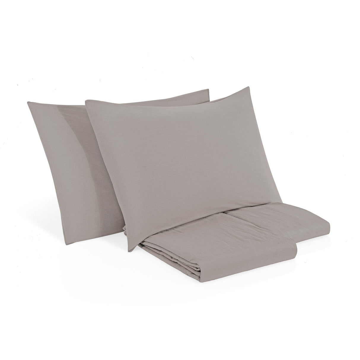 Completo Copripiumino in Puro Cotone StoneWashed No Stiro - Senna Copripiumino Lisola Stone Singolo Prisma