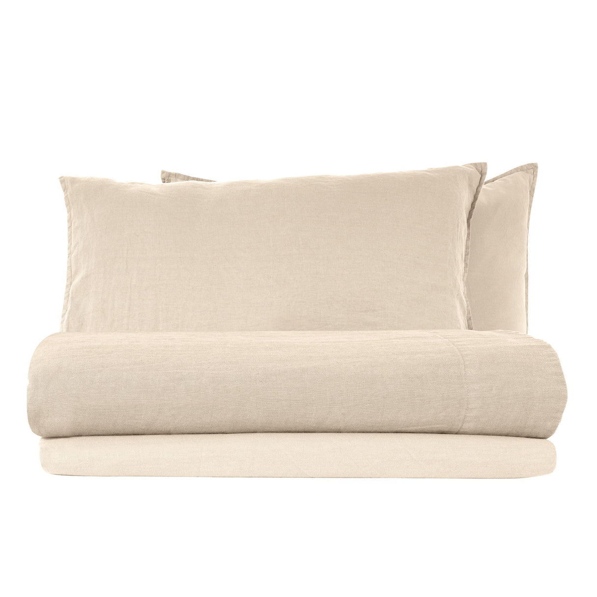 Completo Lenzuola in Lino StoneWashed No Stiro - Exclusive Lenzuola Loft by BiancoPerla Singola Corda