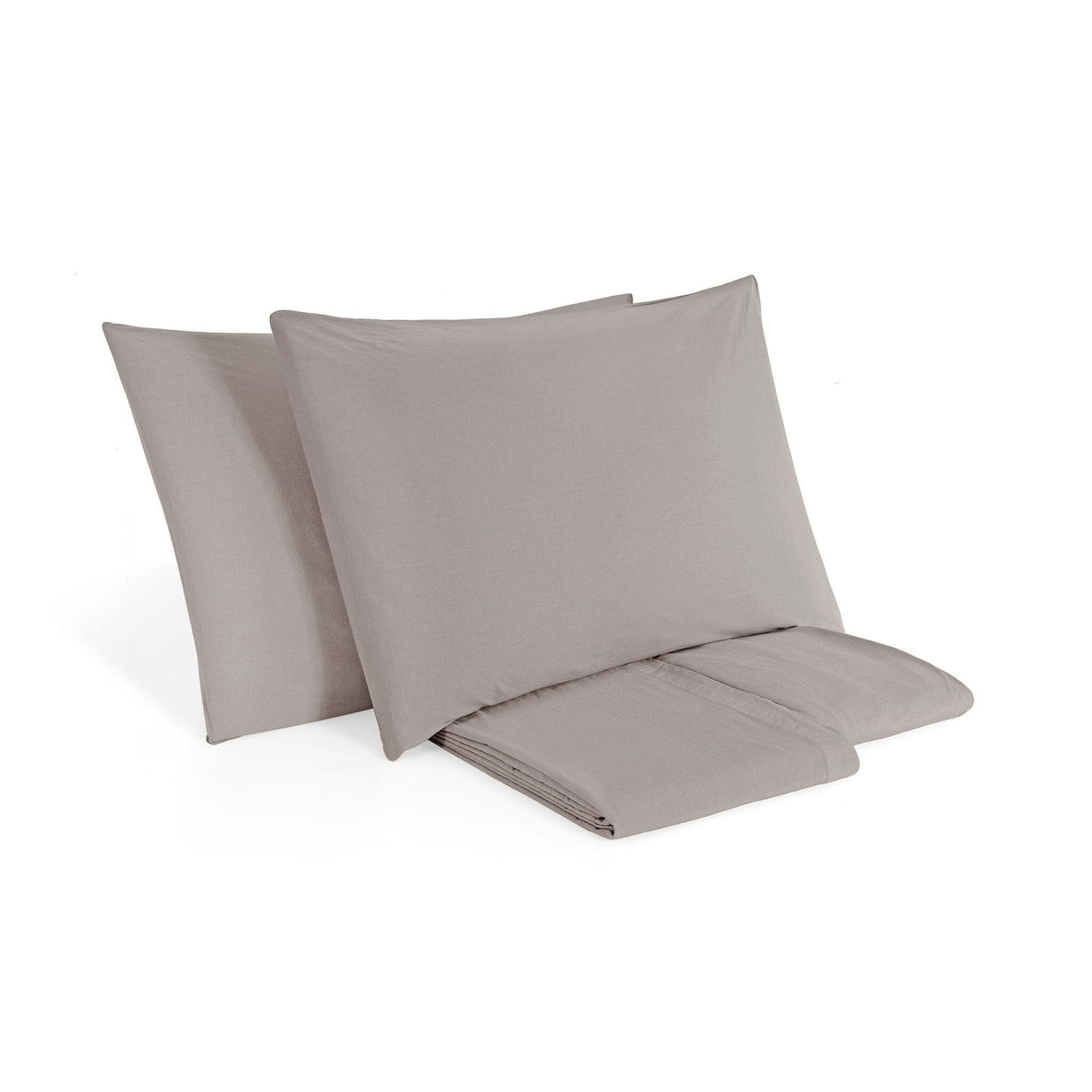 Completo Lenzuola in Puro Cotone StoneWashed No Stiro - Senna Lenzuola Lisola Stone Singolo Prisma