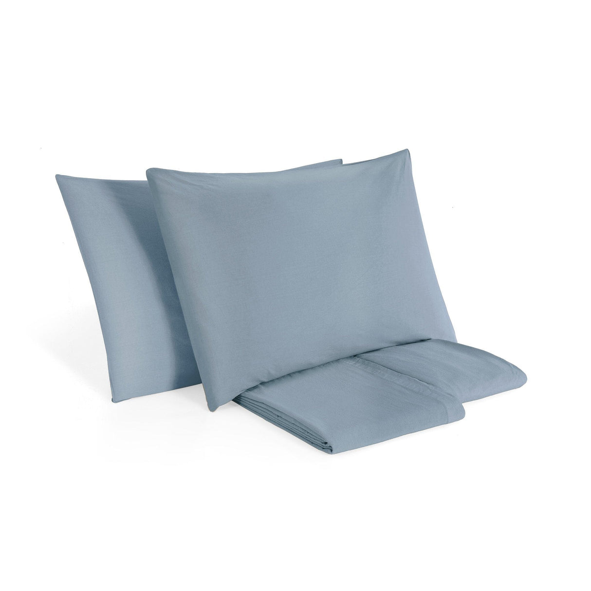Completo Lenzuola in Puro Cotone StoneWashed No Stiro - Senna Lenzuola Lisola Stone Singolo Regolo
