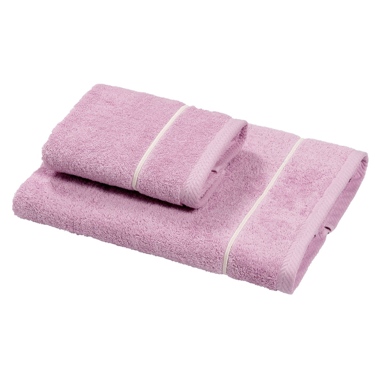 Coppia di Spugna con ricamo bacchetta - Atollo Coppia di spugna Dea Rosa