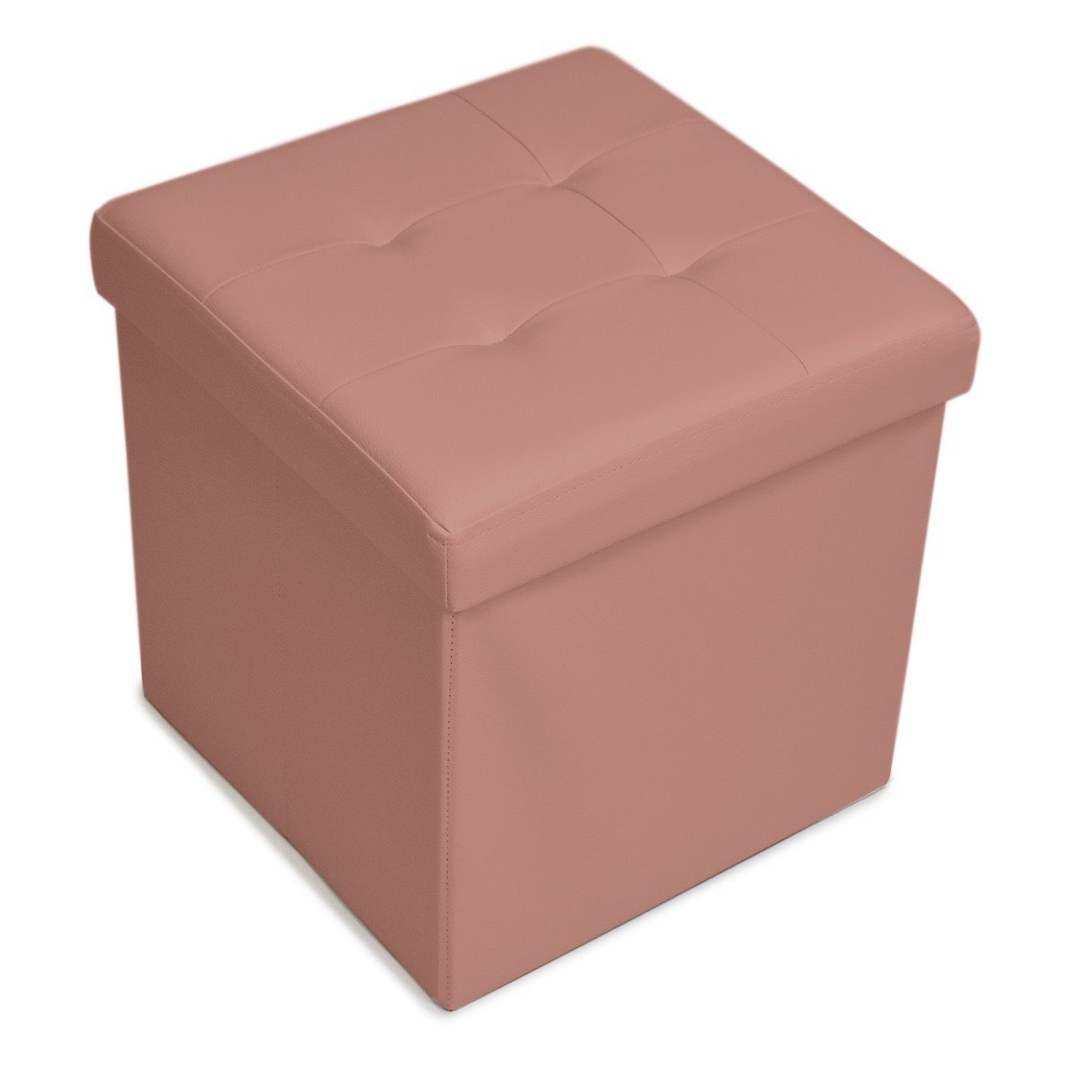 Cubo Contenitore in Pvc Tinta Unita - Plain Cubo Contenitore Daunex Cipria