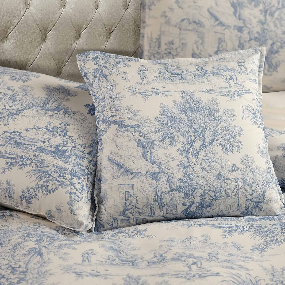 Cuscino d'Arredo a Stampa Toile de Jouy - Jouy Cuscini Arredo Lisola