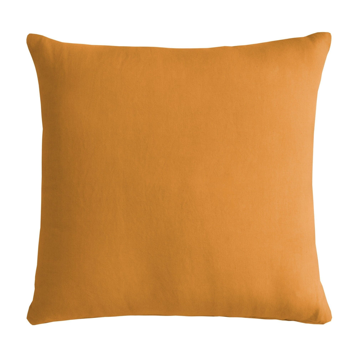 Cuscino in Puro Cotone Stonewashed Tinta Unita - Senna Cuscini Arredo Lisola Stone Ambra