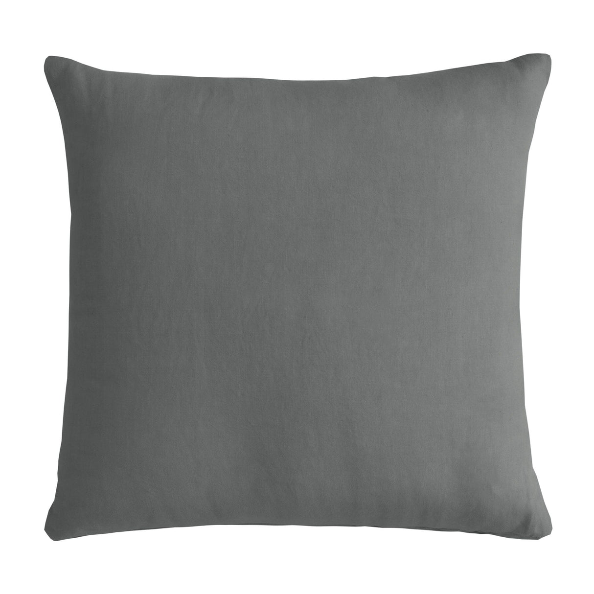 Cuscino in Puro Cotone Stonewashed Tinta Unita - Senna Cuscini Arredo Lisola Stone Grisaglia