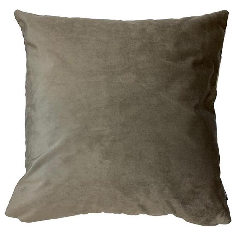 Cuscino in Velluto Tinta Unita - Mat Cuscini Arredo Vanilla Fly 50x50CM Taupe