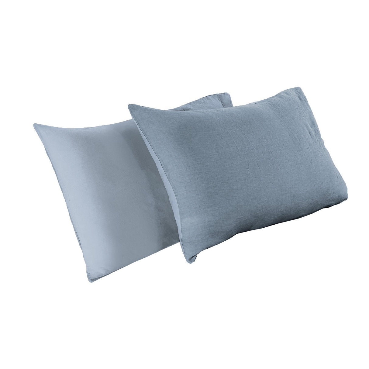 Federa Cotone e Lino StoneWashed No Stiro - 23 Colori Federa Loft by BiancoPerla Azzurro (Regolo)