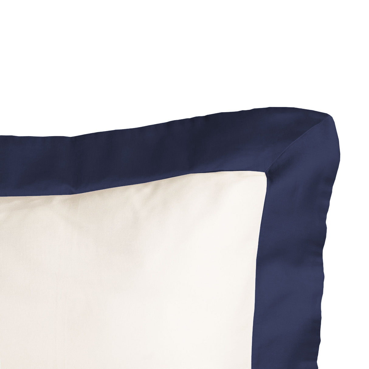 Federa in Puro Cotone Con Bordo In Raso - Diamante Federa Lisola Blu (Navy)