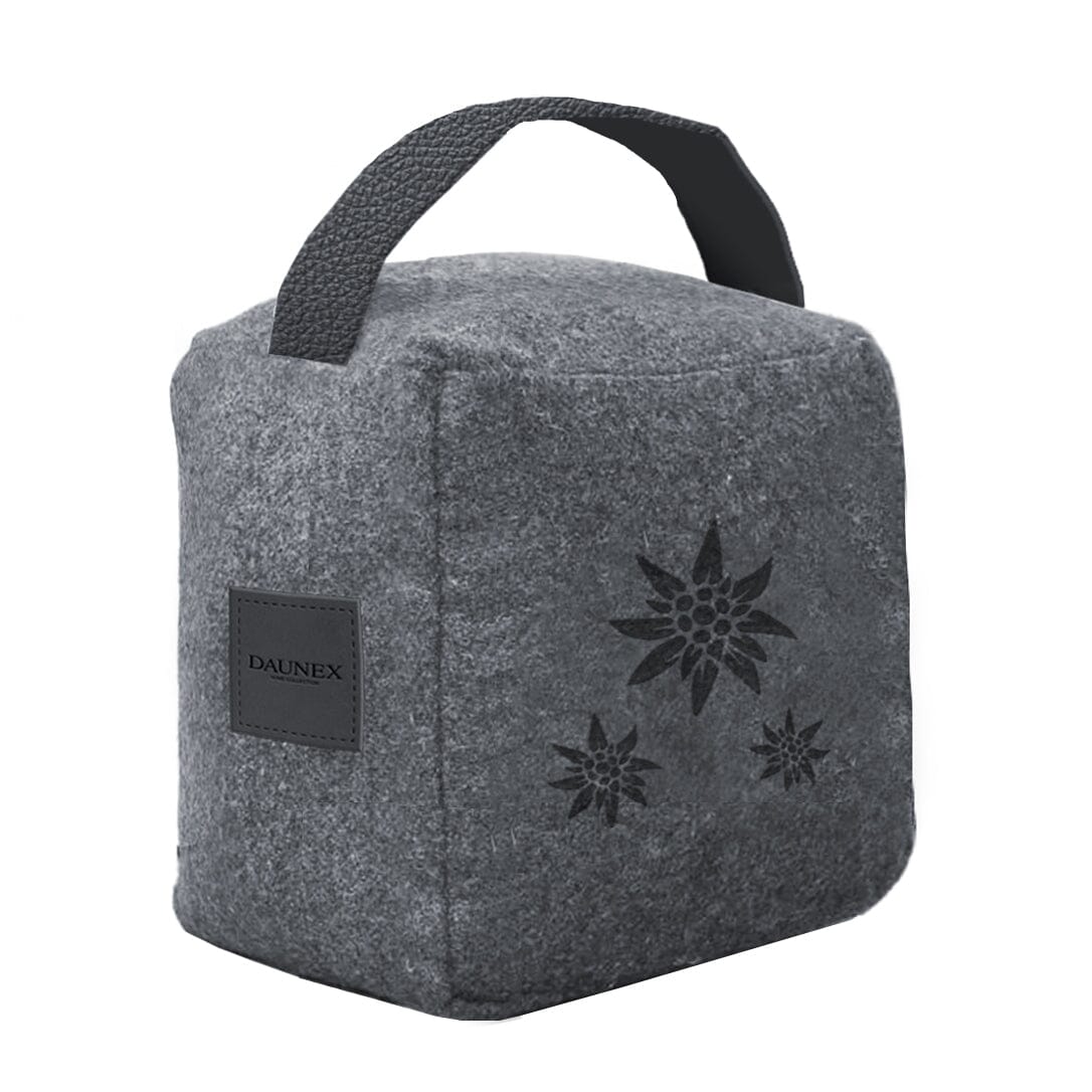 Fermaporta in Feltro con Maniglia - Edelweiss Fermaporta Daunex Antracite