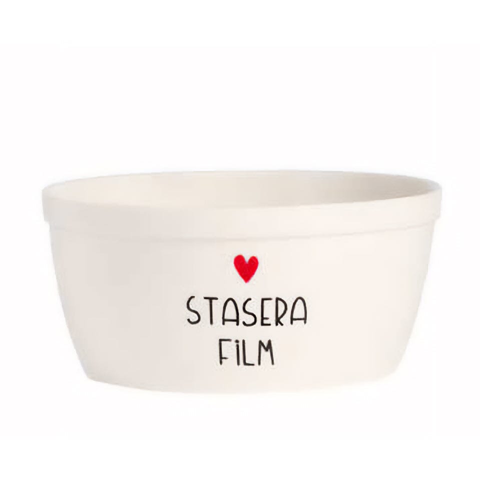 Insalatiera in Grès Serigrafata - Stasera Film Insalatiera Simple Day