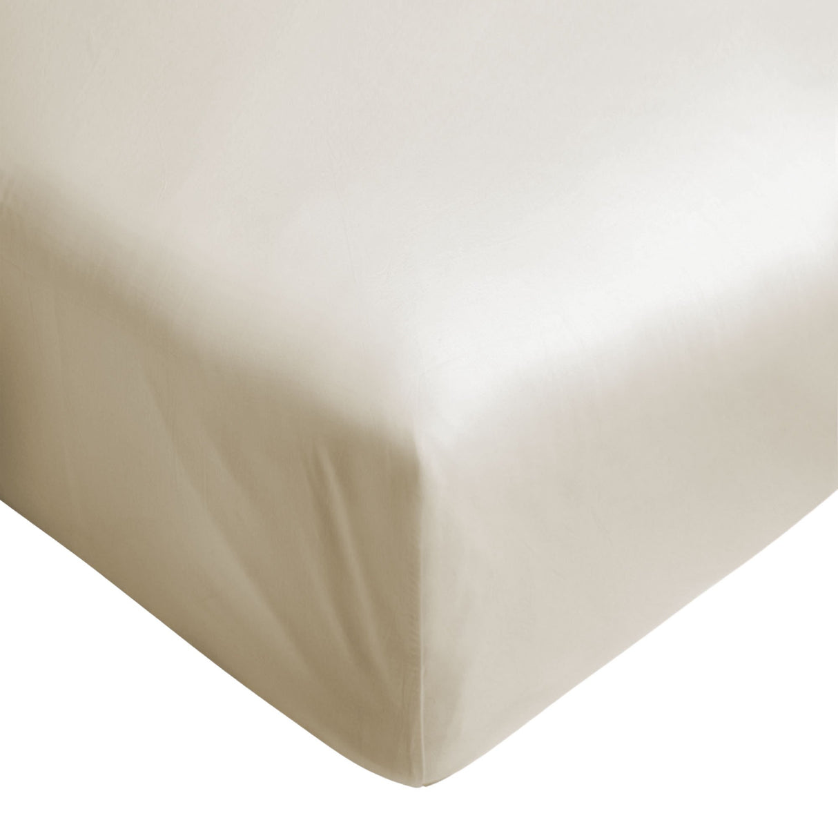 Lenzuolo da Sotto con angoli in Raso di Cotone - Mirror Lenzuolo Sotto BiancoPerla Singola Beach