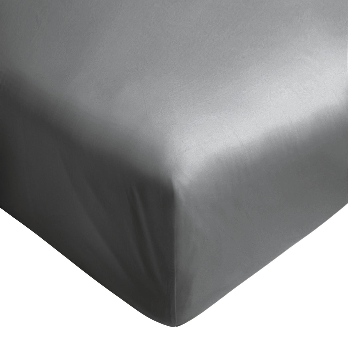 Lenzuolo da Sotto con angoli in Raso di Cotone - Mirror Lenzuolo Sotto BiancoPerla Singola Grisaglia