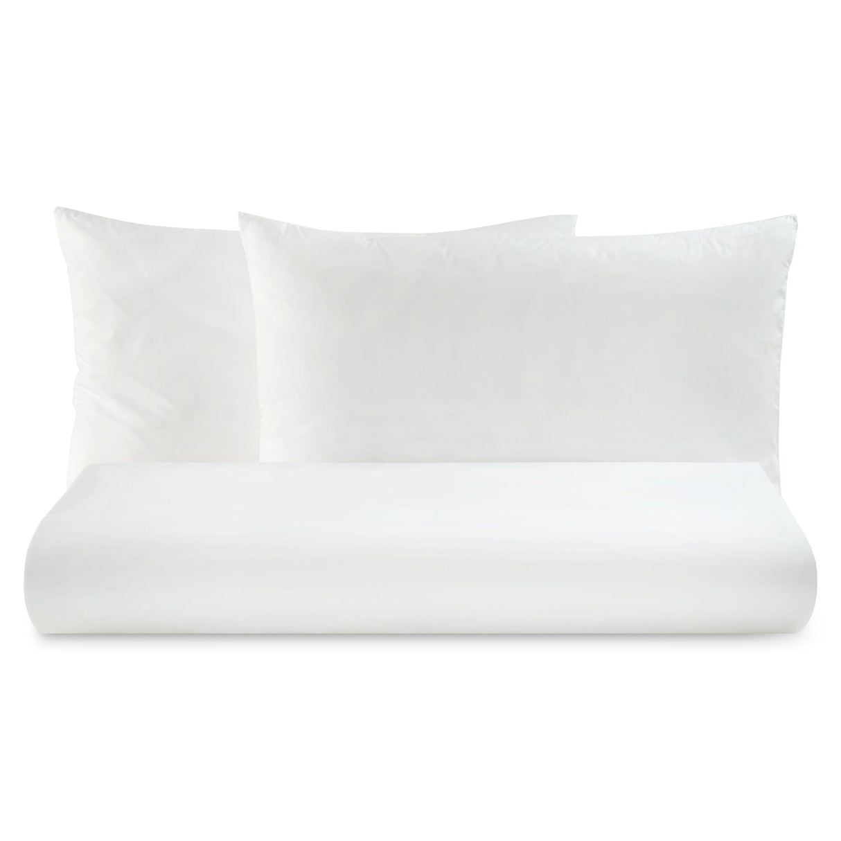 Parure Copripiumino in Puro cotone Tinta Unita - Tortona Copripiumino Lisola Basic Singolo Bianco