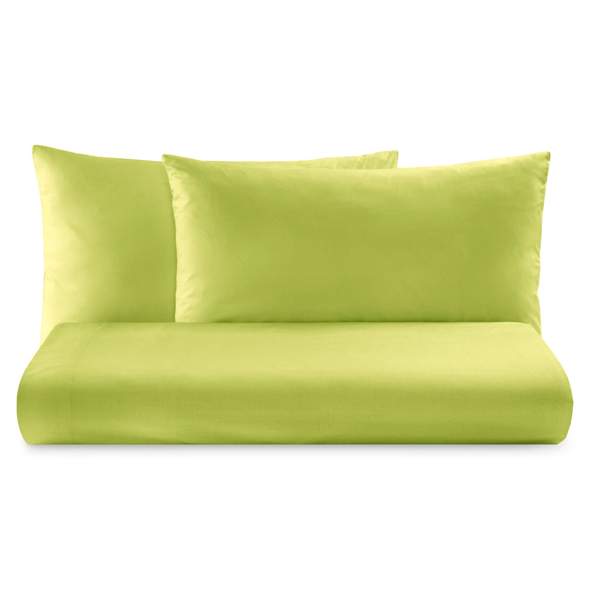 Parure Lenzuolo in Puro Cotone Tinta Unita - Tortona Lenzuola Lisola Basic Singolo Verde