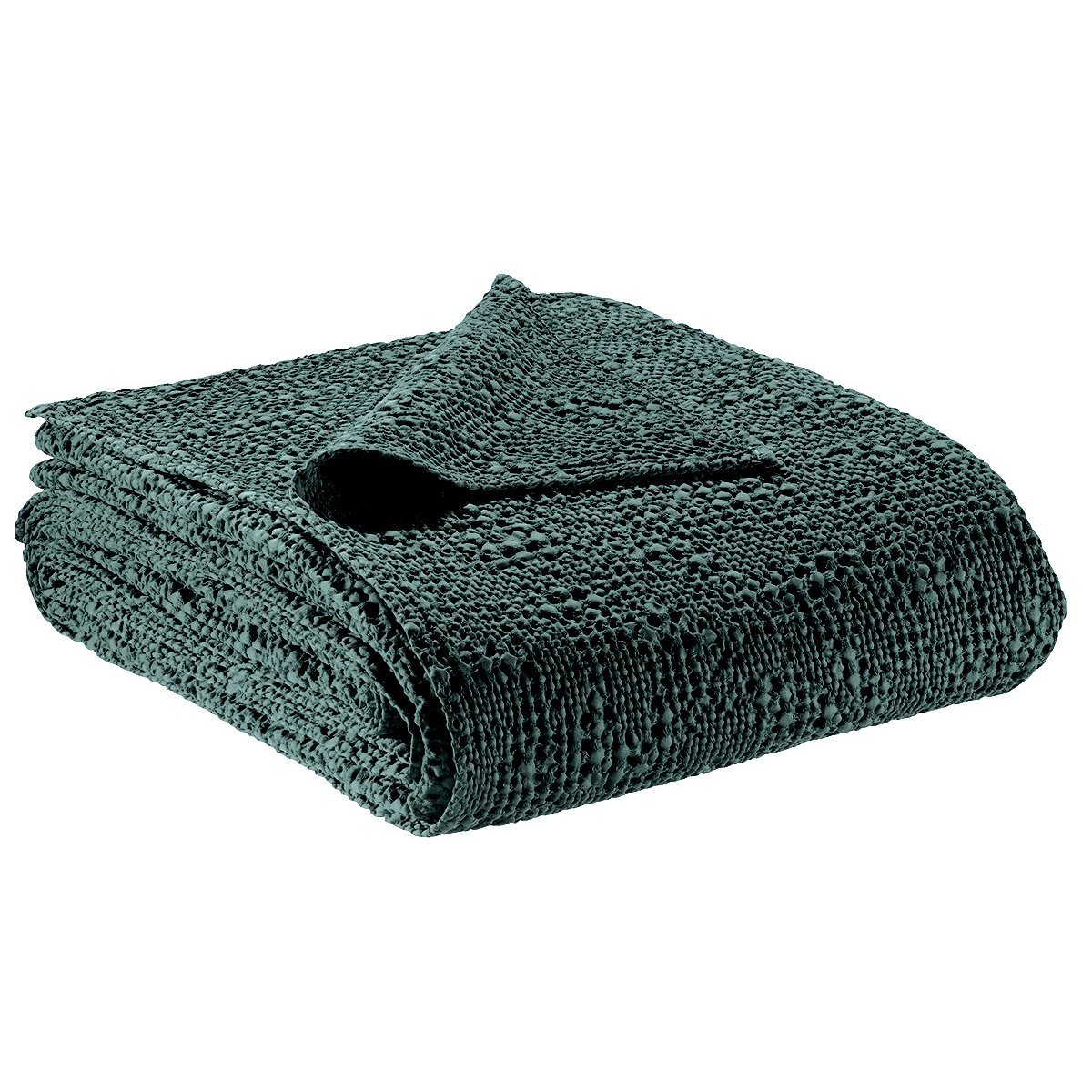 Plaid a Nido D'Ape StoneWashed in Cotone Tinta Unita - Tana Plaid Vivaraise Prussia