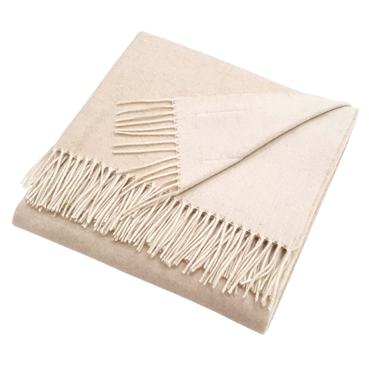 Plaid Double Face 100% Cashmere - Double Plaid Co.Bi. Tortora/Greggio