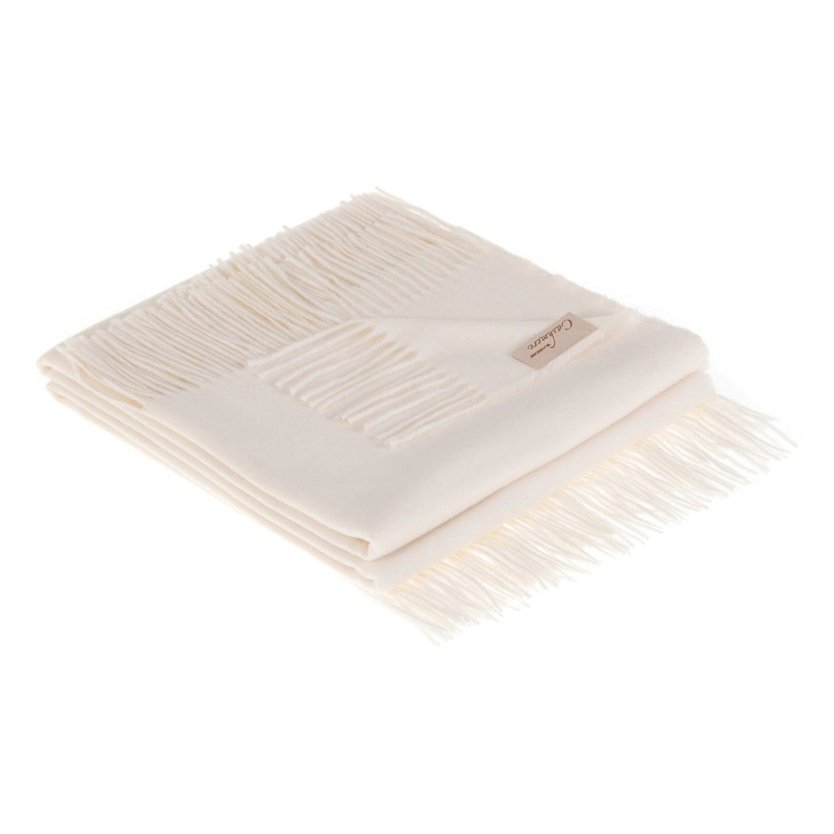 Plaid in Cashmere - Quercia Plaid Marzotto Bianco
