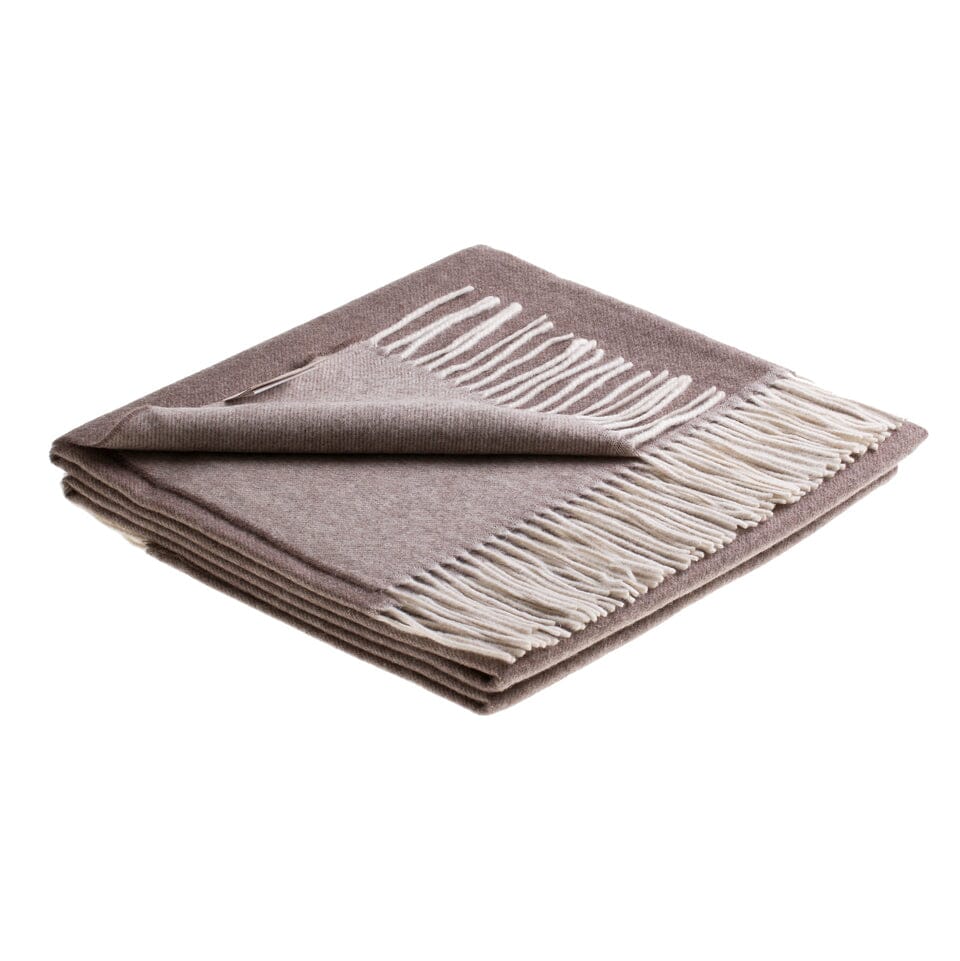 Plaid in Cashmere - Quercia Plaid Marzotto Tortora