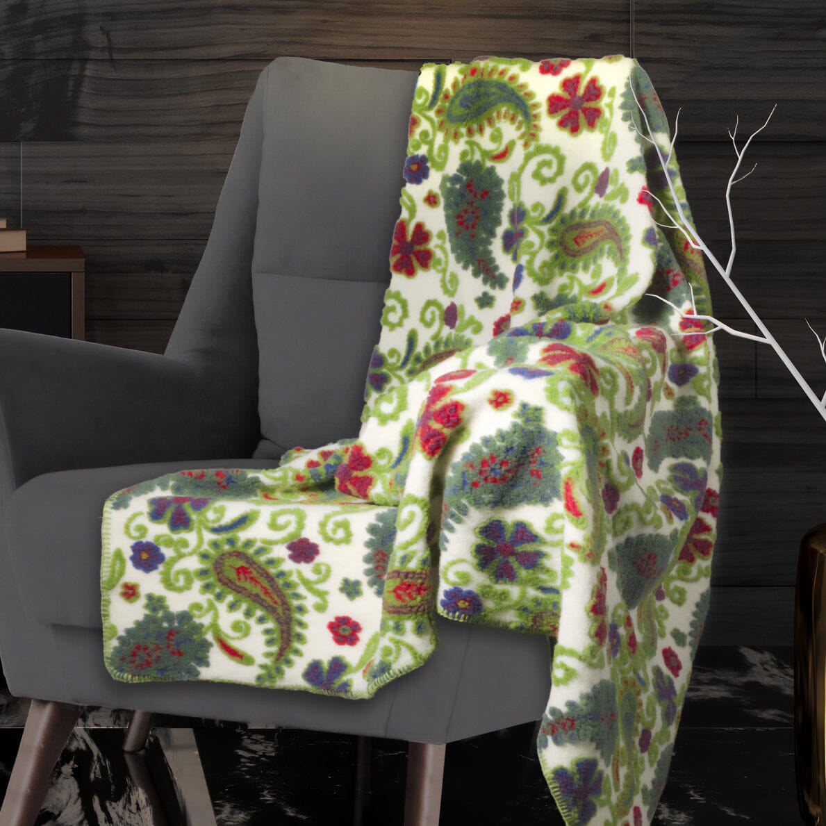 Plaid in Lana Cotta Fantasia - Cachemire Plaid Lana Italia