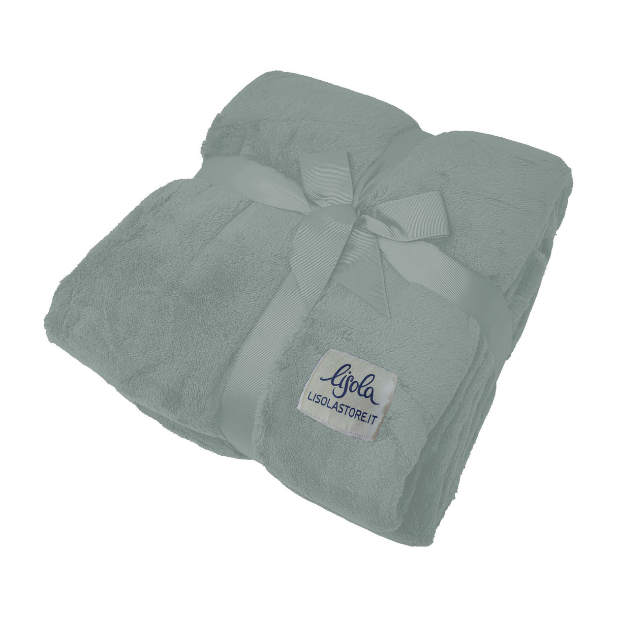Plaid in Micropile - Ricciolone Plaid Lisola 150x200cm Salvia