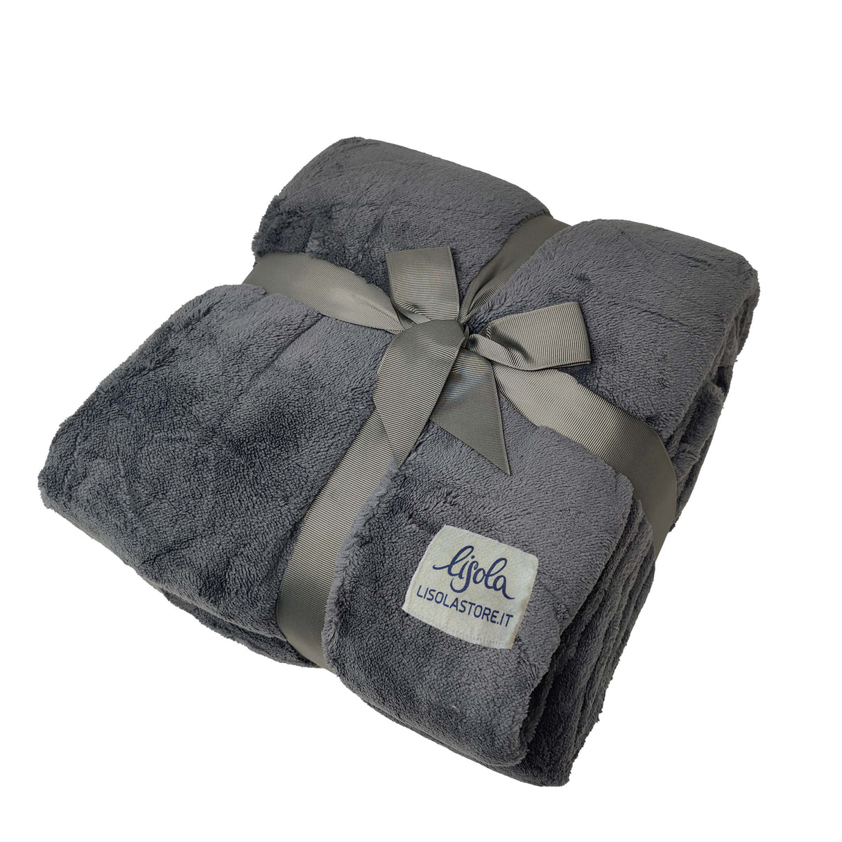 Plaid in Micropile - Ricciolone Plaid Lisola 250x200cm Antracite