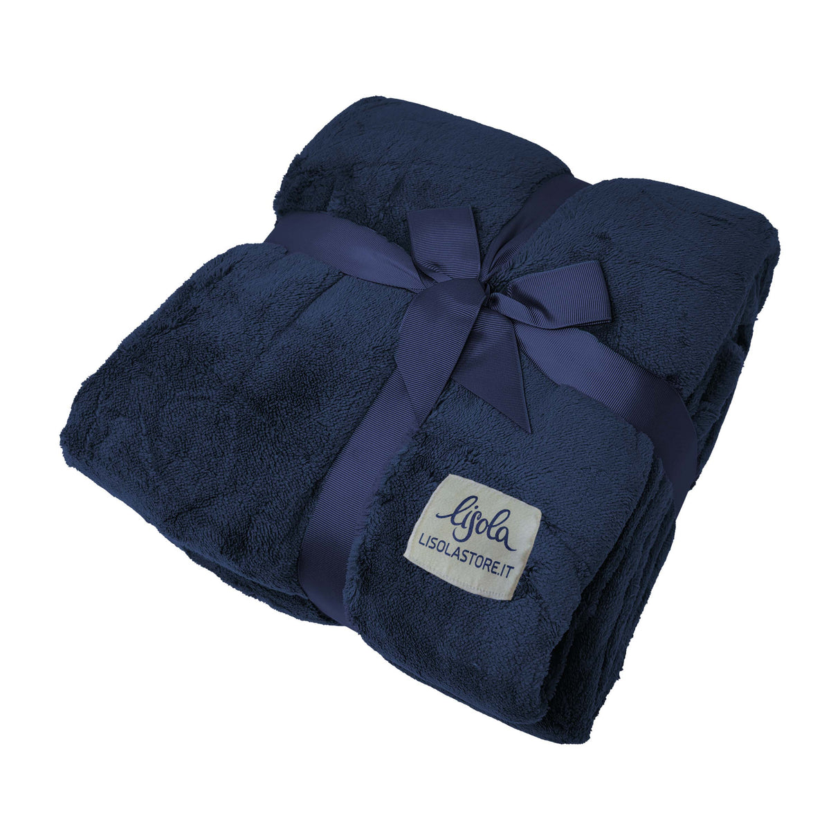 Plaid in Micropile - Ricciolone Plaid Lisola 250x200cm Navy