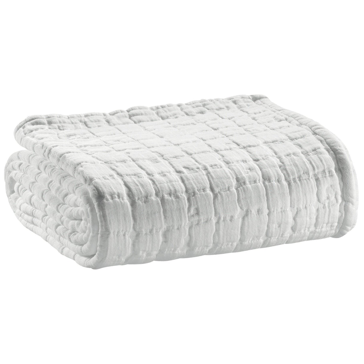 Plaid in Puro Cotone Stonewashed - Swami Plaid Vivaraise Bianco